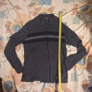 UNN SALTO IN AVANTI VR Collezioni Size M "P" Size, Black Thin Sweater Jacket